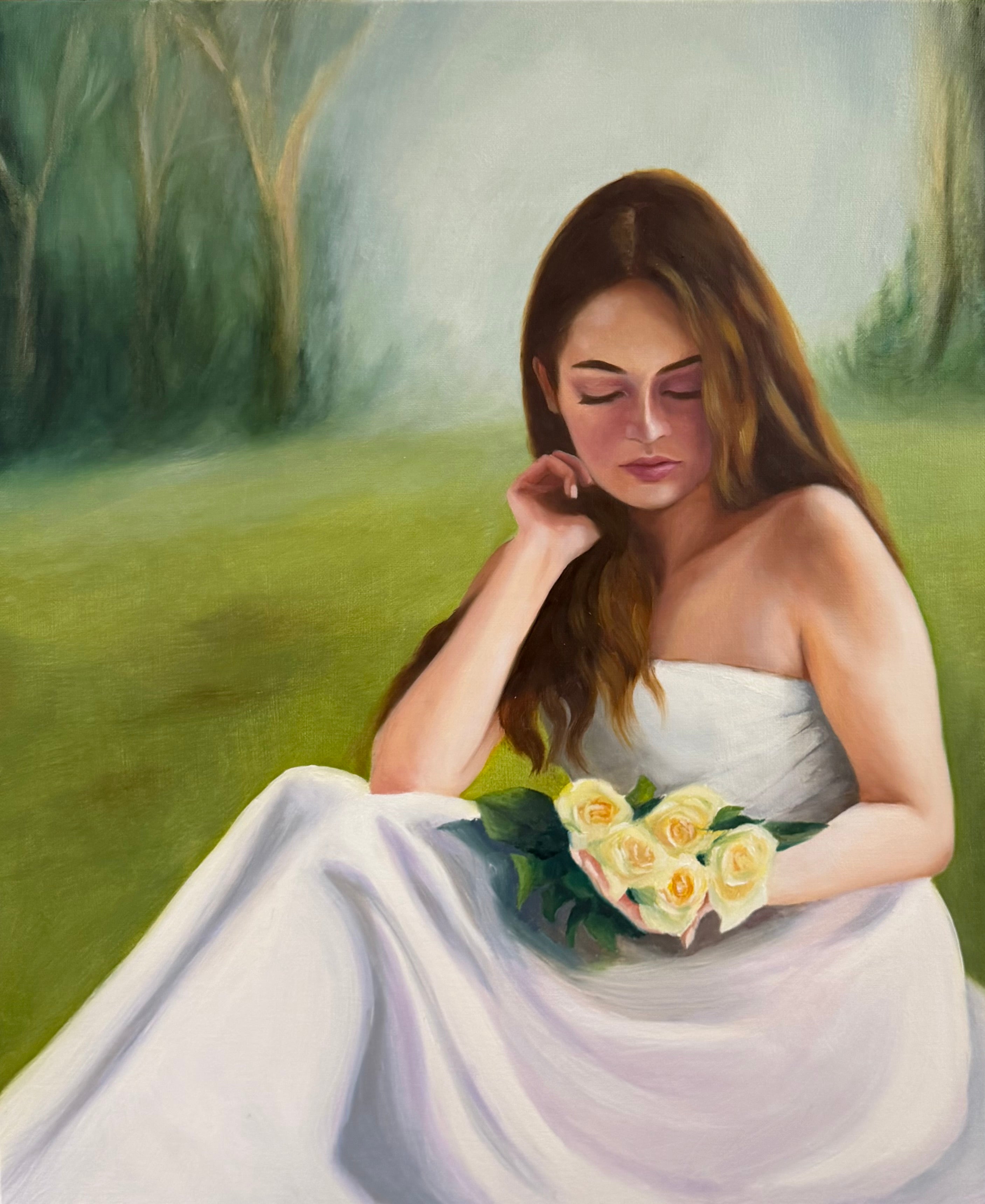 woman in white